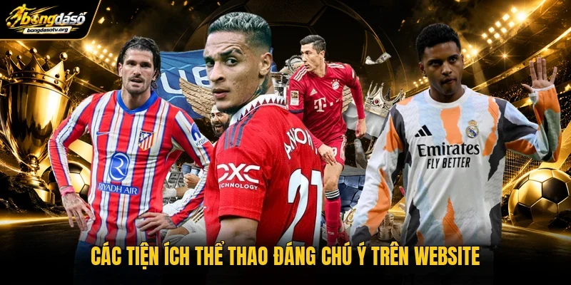 Các tiện ích thể thao đáng chú ý trên website