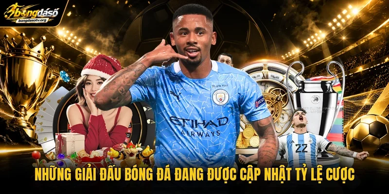 Những giải đấu bóng đá đang được cập nhật tỷ lệ cược