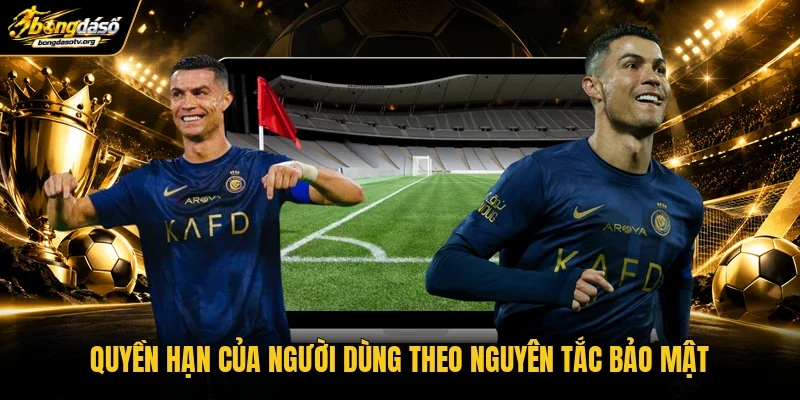 Quyền hạn của người dùng theo nguyên tắc bảo mật