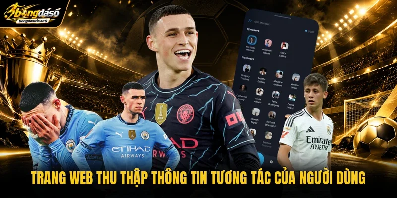 Trang web thu thập thông tin tương tác của người dùng